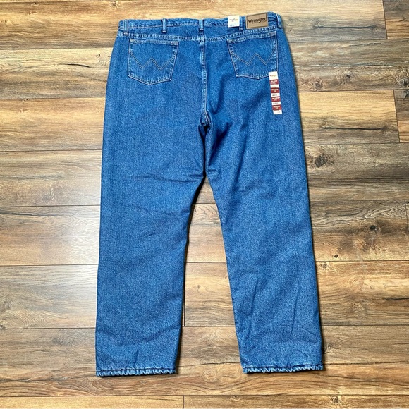 NWT Wrangler lined Blue Jeans 46x32 INSULATED NEW Pants - Picture 7 of 10